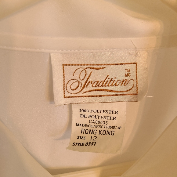 🌟Vintage Classic White Blouse Size 12 - Like New - Picture 3 of 6